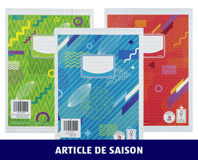 CAHIER D'ÉCOLE, 2 PIÈCES
