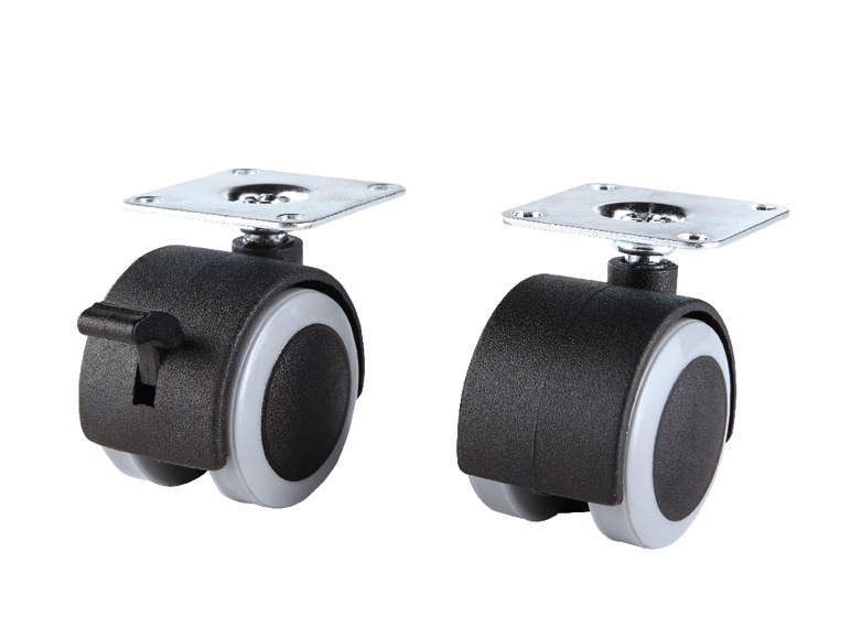 Set of Castors for Furniture, 4 or 8 pieces