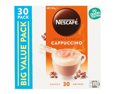 Nescafe Cappuccino Coffee Sachets 30pk