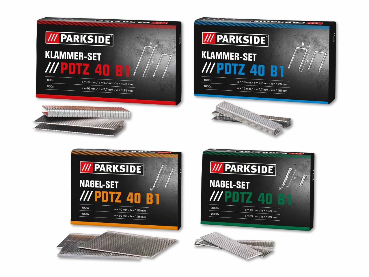 Set graffe PDTZ 40 B1/ set chiodi PDTZ 40 B1