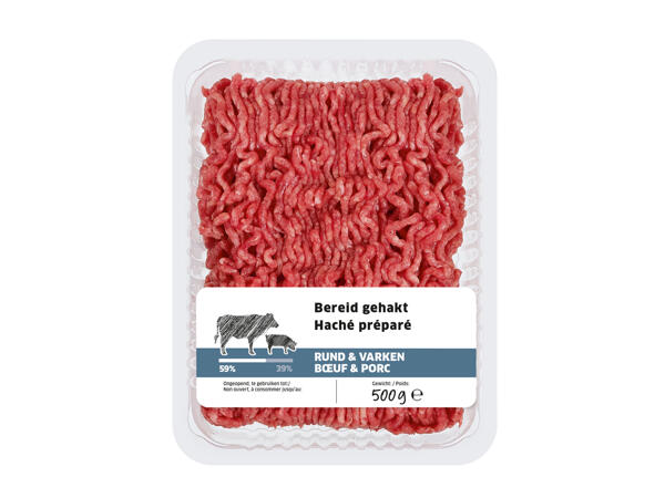 Haché boeuf et porc