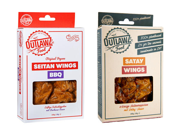 Alette di seitan vegane