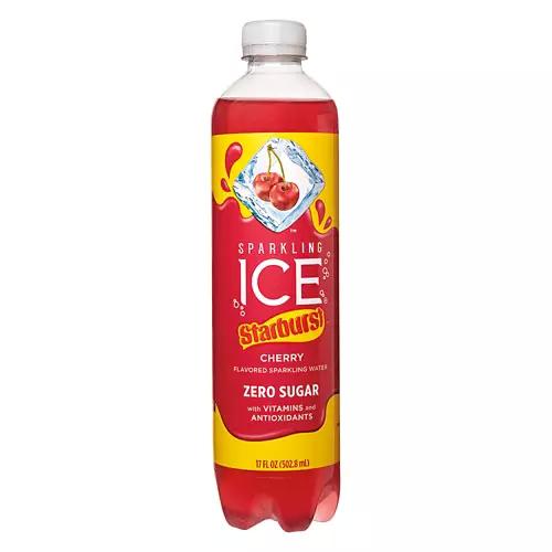 Zero Sugar Starburst Cherry Flavored Sparkling Water, 17 fl oz