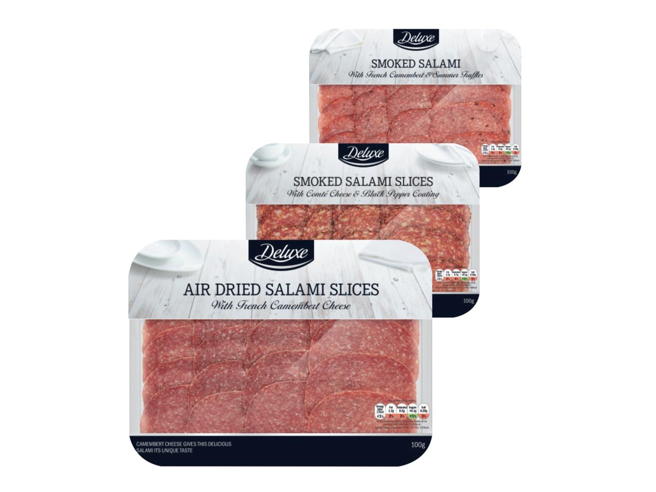 DELUXE Premium Smoked Salami Slices