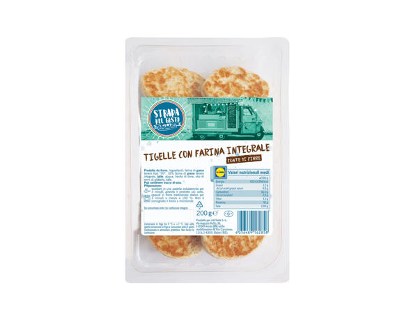 Tigelle with Wholemeal Flour