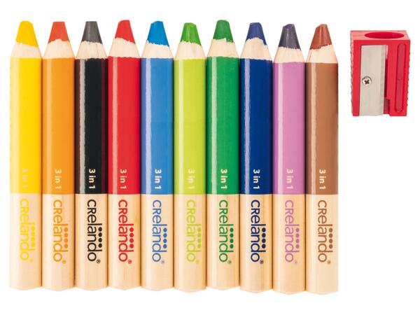 3-in-1 Coloured Pencils