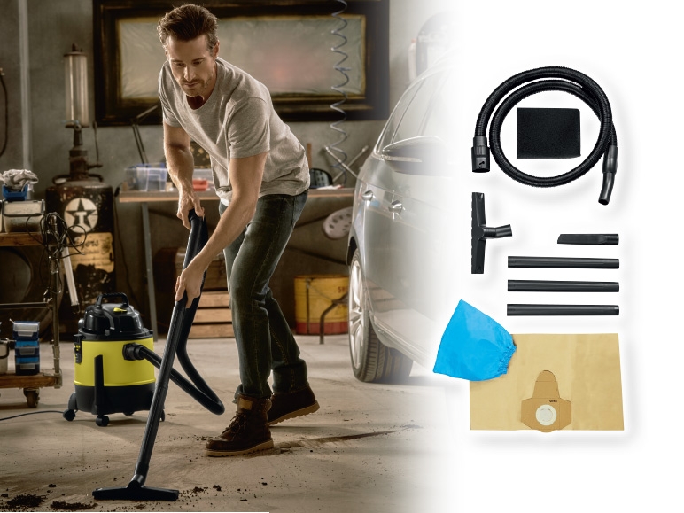 PARKSIDE(R) 1,300W Wet & Dry Vacuum Cleaner