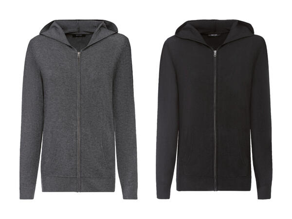 Feinstrick-Kapuzenjacke