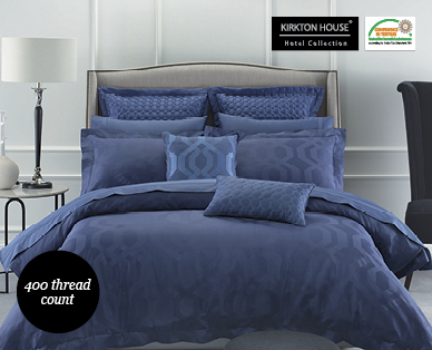 EGYPTIAN COTTON JACQUARD QUILT COVER SET AND CUSHION PACK - QUEEN SIZE