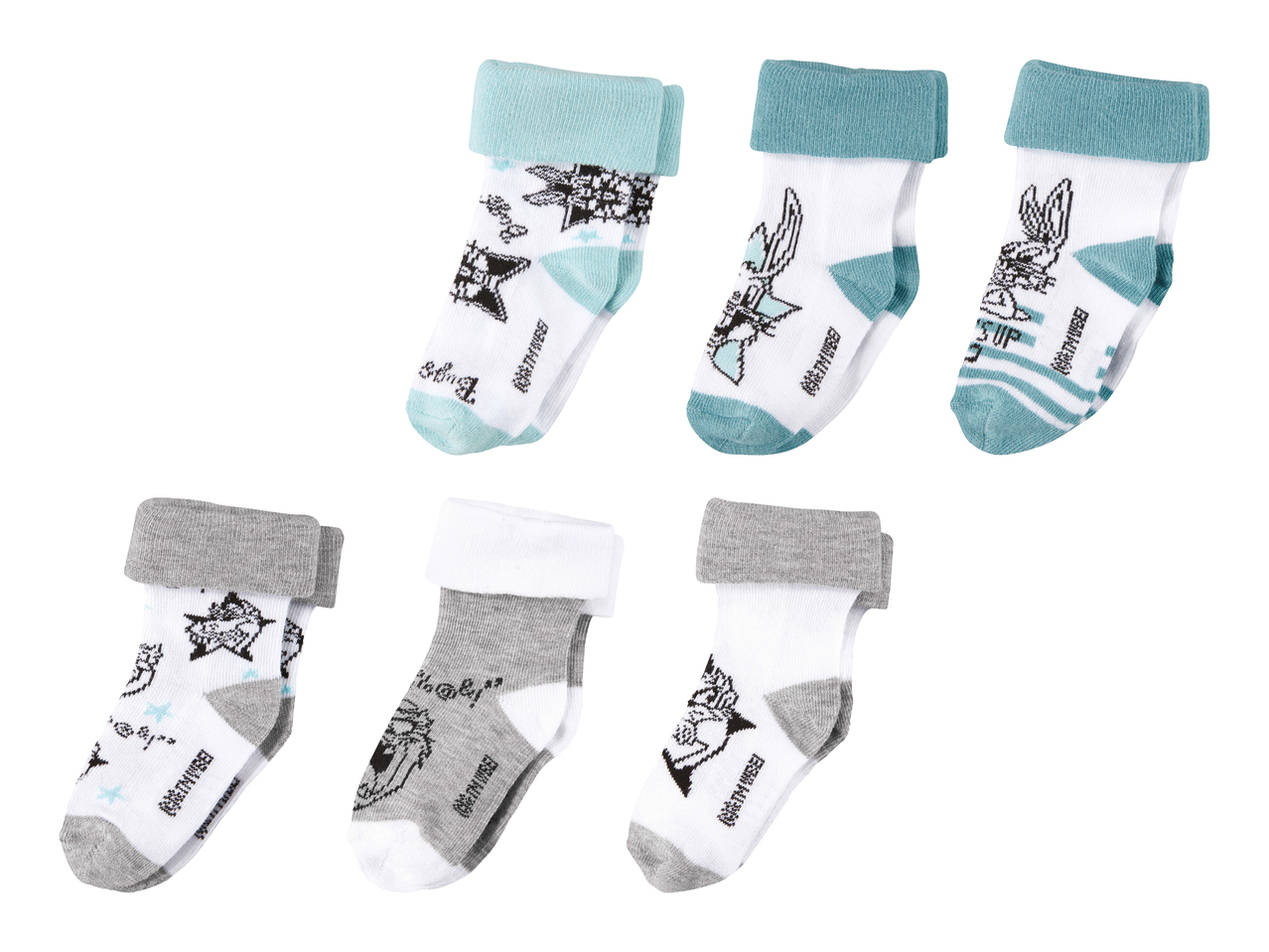 Socquettes pour bébé, 3 paires1