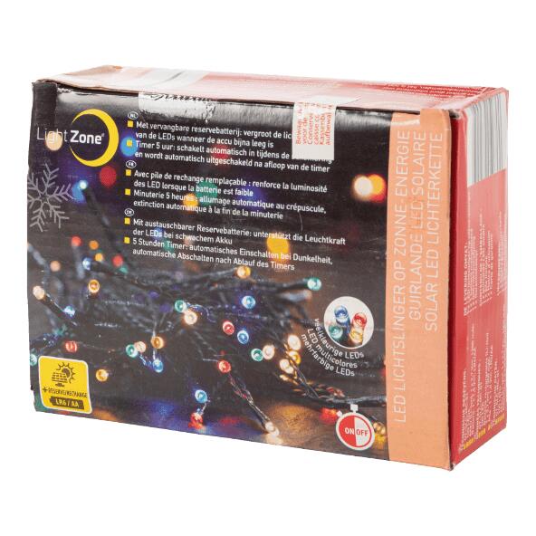 LIGHT ZONE(R) 				LED-Lichterkette mit Solarenergie