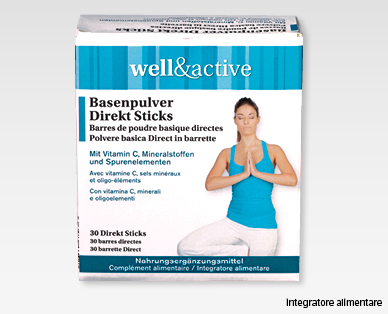 Polvere basica in sticks WELL&ACTIVE