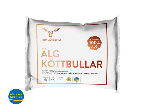 Norrlandsvilt älgköttbullar