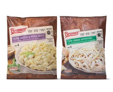 Bremer Pasta Shells & Pesto Sauce or Four Cheese Fettuccini