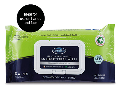Antibacterial Wipes 40pk