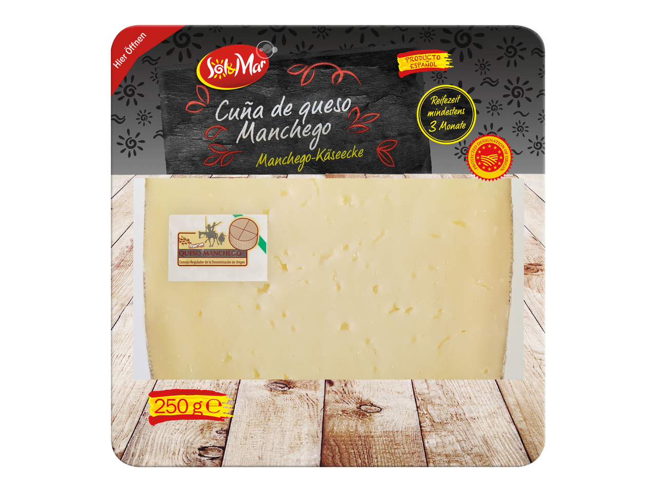 SOL & MAR Cuña de queso Manchego