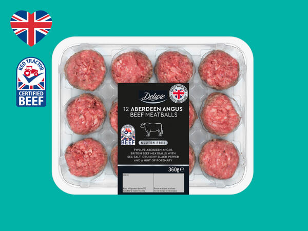 Deluxe 12 Aberdeen Angus British Beef Meatballs