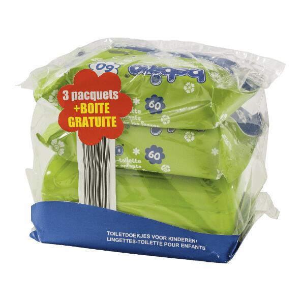Feuchte Toilettentücher, 3er-Packung