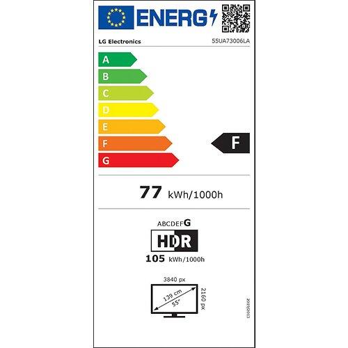 LG 55" (139cm) 4K UHD Smart TV UA73006LA inkl. Soundbar SQC4R