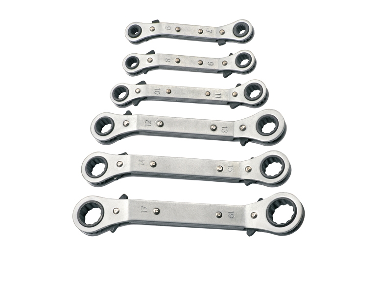 Ring Spanner Set with Ratchet