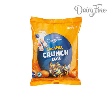 Dairy Fine Milk Chocolate Eggs 500g or Caramel Crunch Eggs 350g