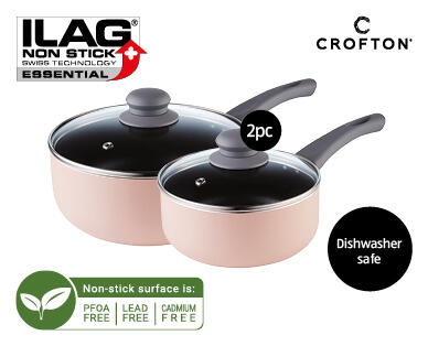 Coloured Saucepan Set 2pc