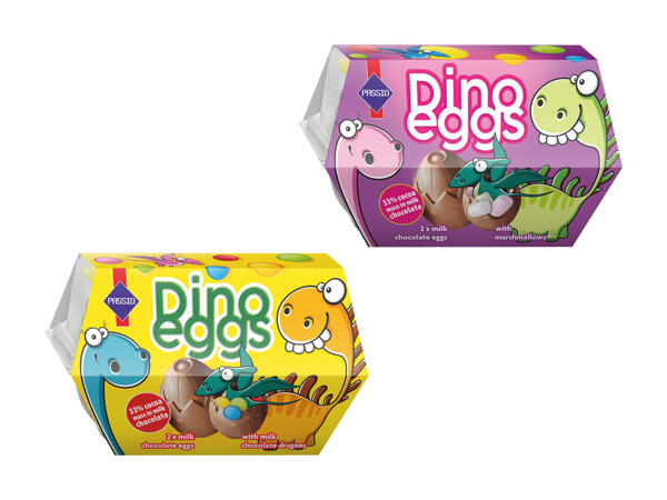 Uova di dinosauro di cioccolato al latte