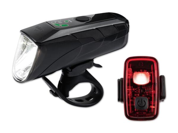 Akku-LED-Fahrradleuchten-Set
