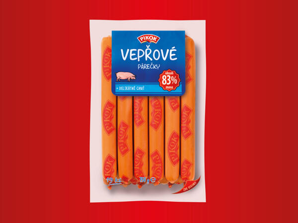 VEPŘOVÉ PÁREČKY