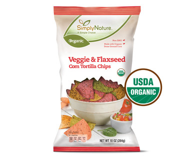 SimplyNature Organic Veggie & Flaxseed Corn Tortilla Chips