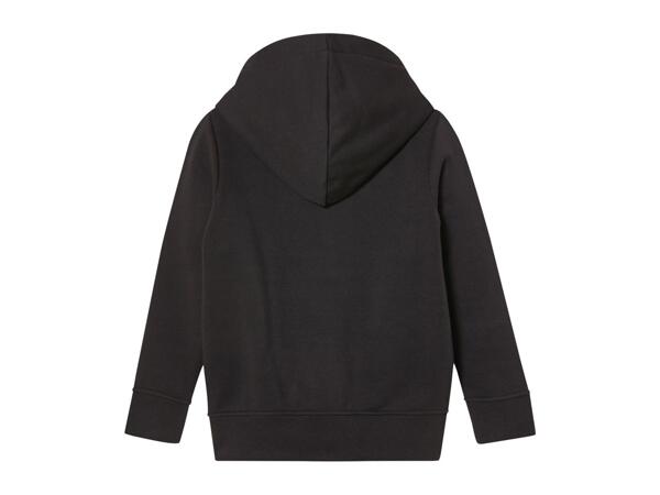 Black Unisex Zip-Up School Hoodie