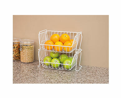 Easy Home Stacking Basket or Under Shelf Wire Basket