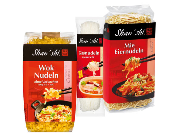 Mie Eier-, Reis-, Wok- oder Glasnudeln