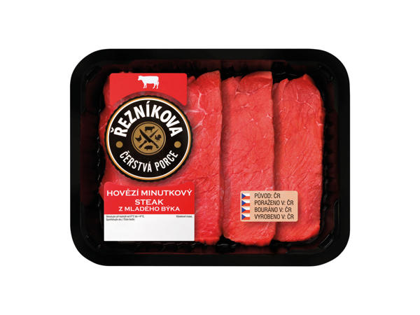 MINUTKOVÝ STEAK Z KÝTY