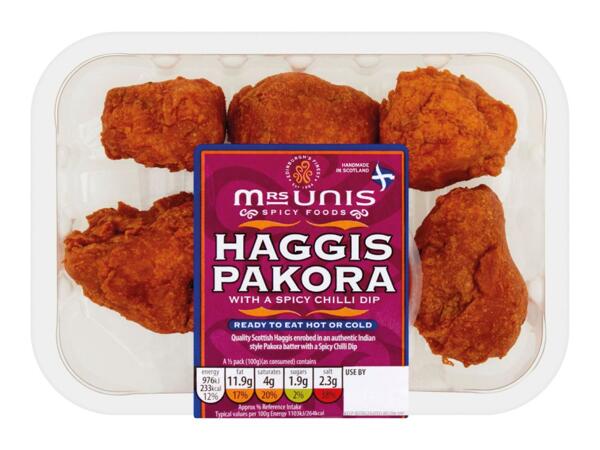 Mrs Unis Haggis Pakora
