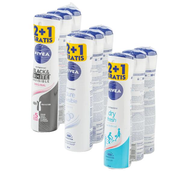 Déodorant pour femmes Nivea, 3 pcs