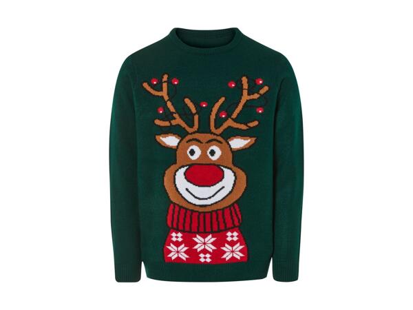 ESMARA(R)/ESMARA MEN(R) Julesweater med LED