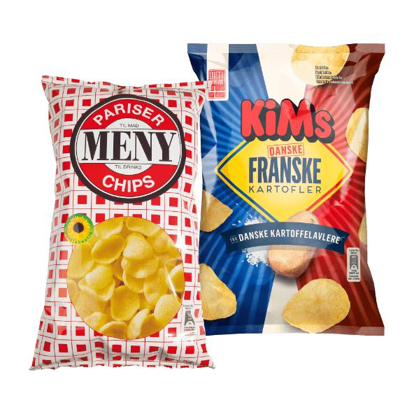 Franske kartofler eller Meny chips