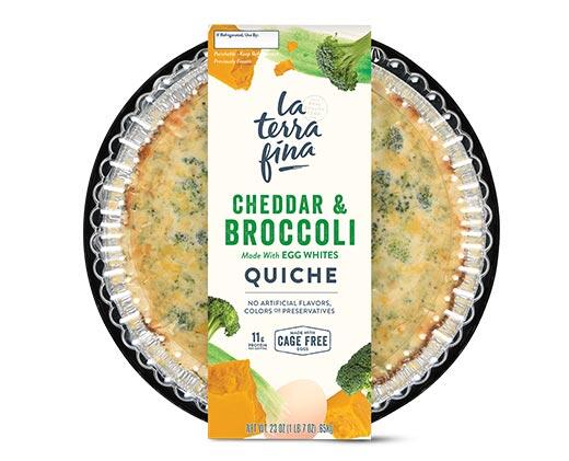 La Terra Fina Cheddar Broccoli or Lorraine Quiche