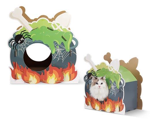 Heart to Tail Halloween Cat Scratching Playhouse