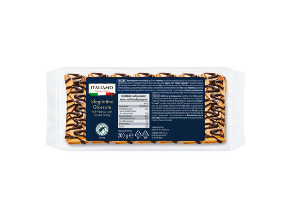 Feuilleté fourré au cacao