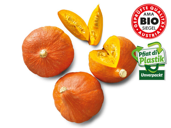 Bio Speisekürbis Hokkaido aus Österreich