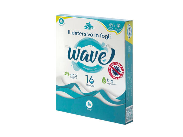 Detergent in sheets