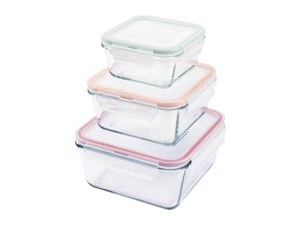 Ernesto Glass Food Storage Containers - 3-piece set