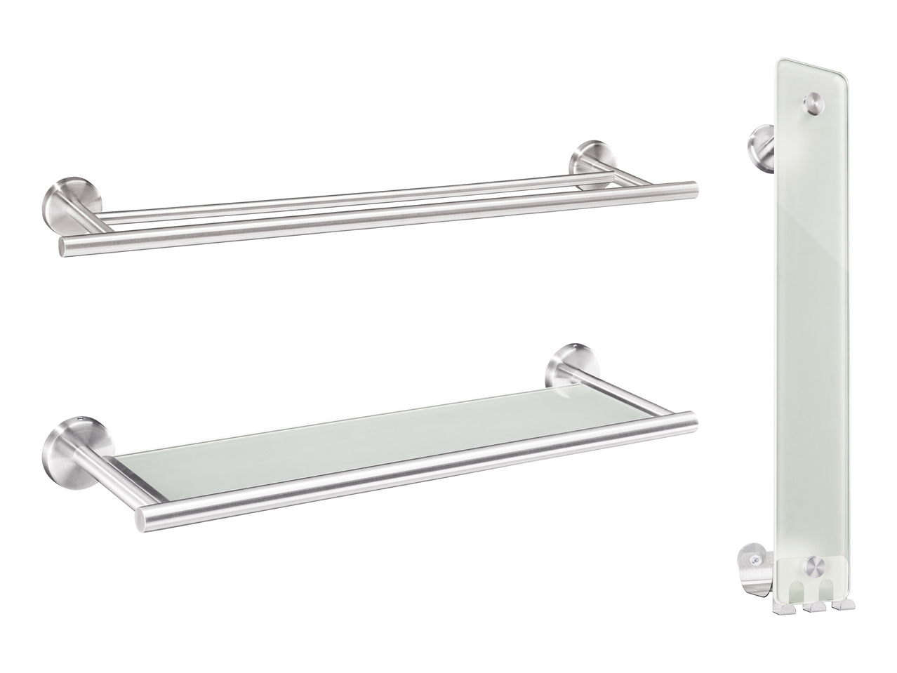 Porte-serviettes/ Tablette en verre (uniquement en Suisse romande)