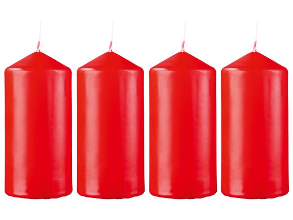 Scented Candle In Glass Jar or Christmas Pillar Candles, 2, 4 or 6 Pieces