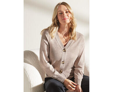 Women's Merino Wool Blend Cardigan