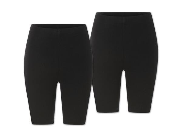 Damen Radler-Leggings, 2 Stück