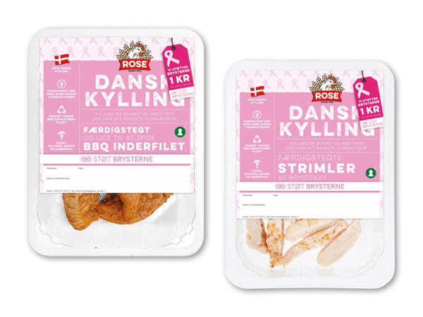 Rose færdigstegt kylling