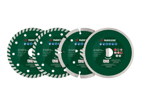 Parkside Diamond Cutting Disc Set - 4 Pieces